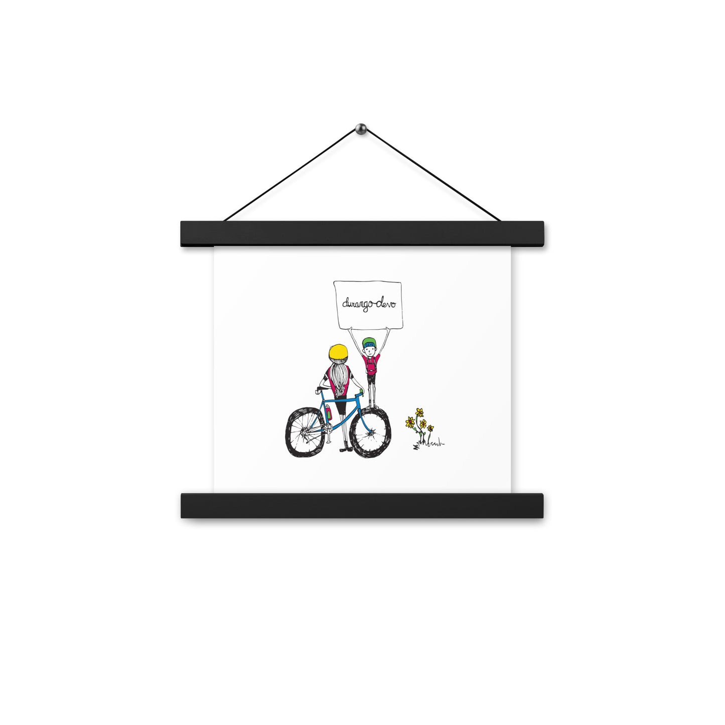 Jon Bailey Devo Kids Illustration Poster with Hanger