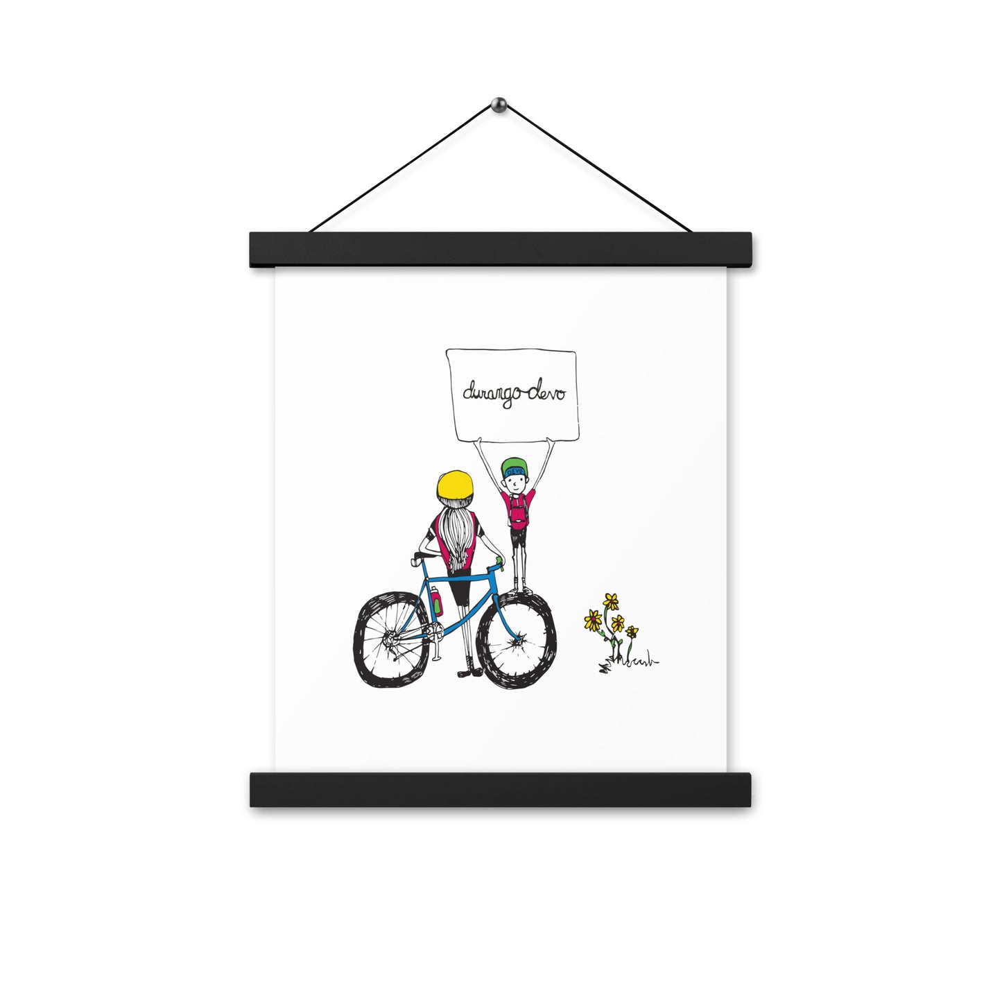 Jon Bailey Devo Kids Illustration Poster with Hanger