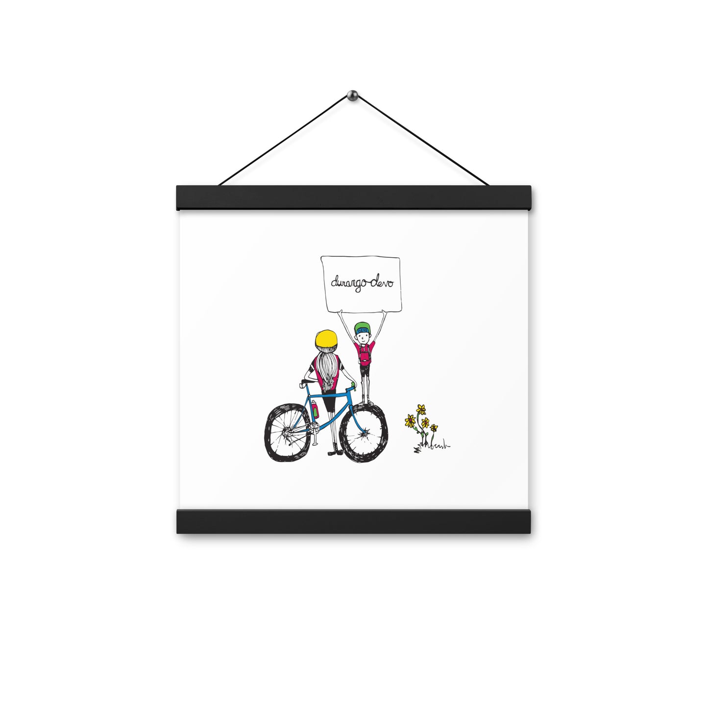 Jon Bailey Devo Kids Illustration Poster with Hanger