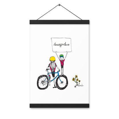 Jon Bailey Devo Kids Illustration Poster with Hanger