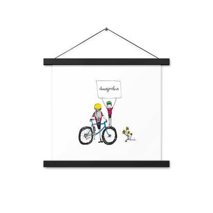 Jon Bailey Devo Kids Illustration Poster with Hanger