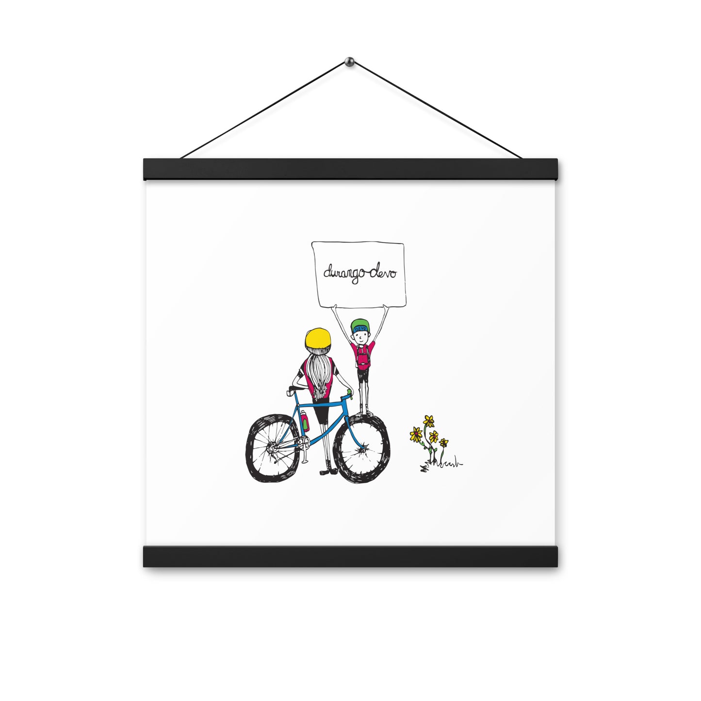 Jon Bailey Devo Kids Illustration Poster with Hanger