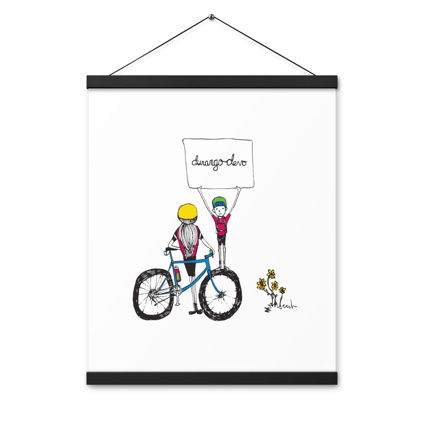 Jon Bailey Devo Kids Illustration Poster with Hanger