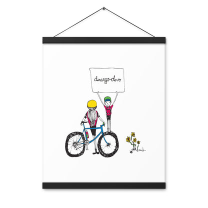 Jon Bailey Devo Kids Illustration Poster with Hanger