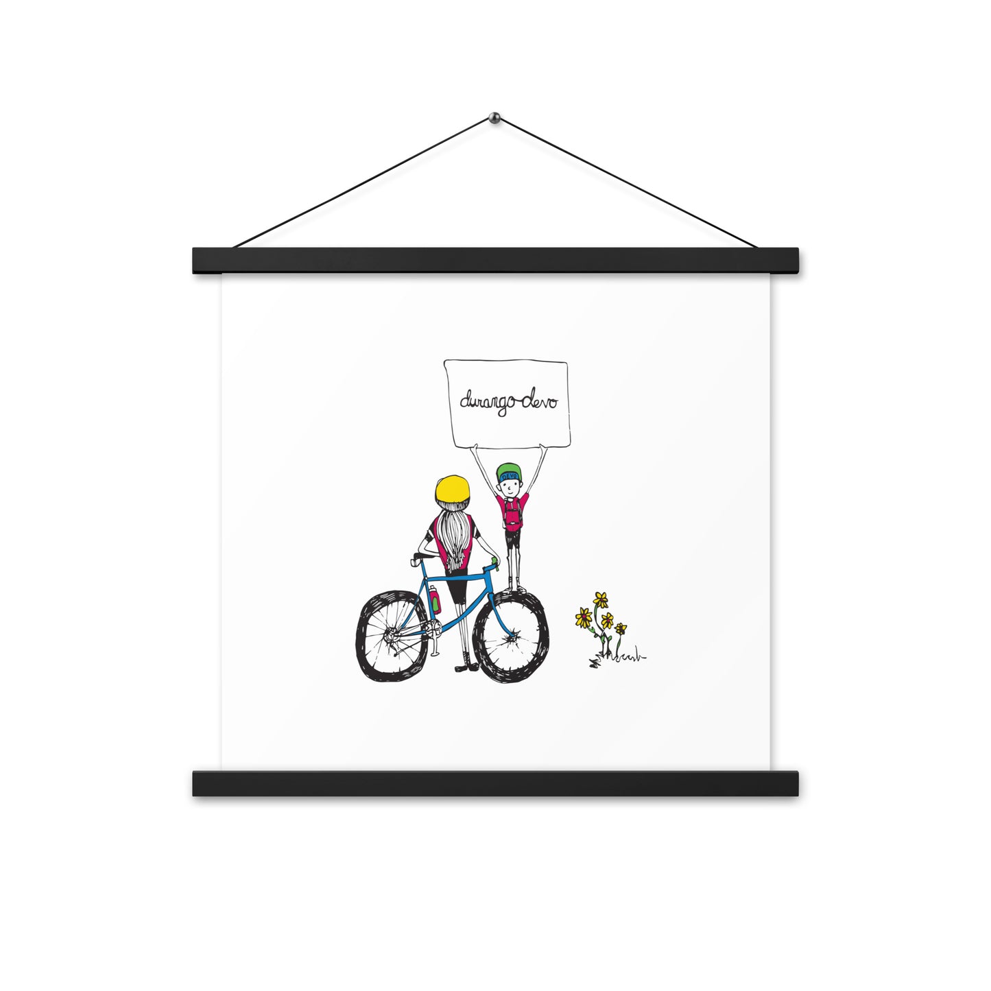 Jon Bailey Devo Kids Illustration Poster with Hanger