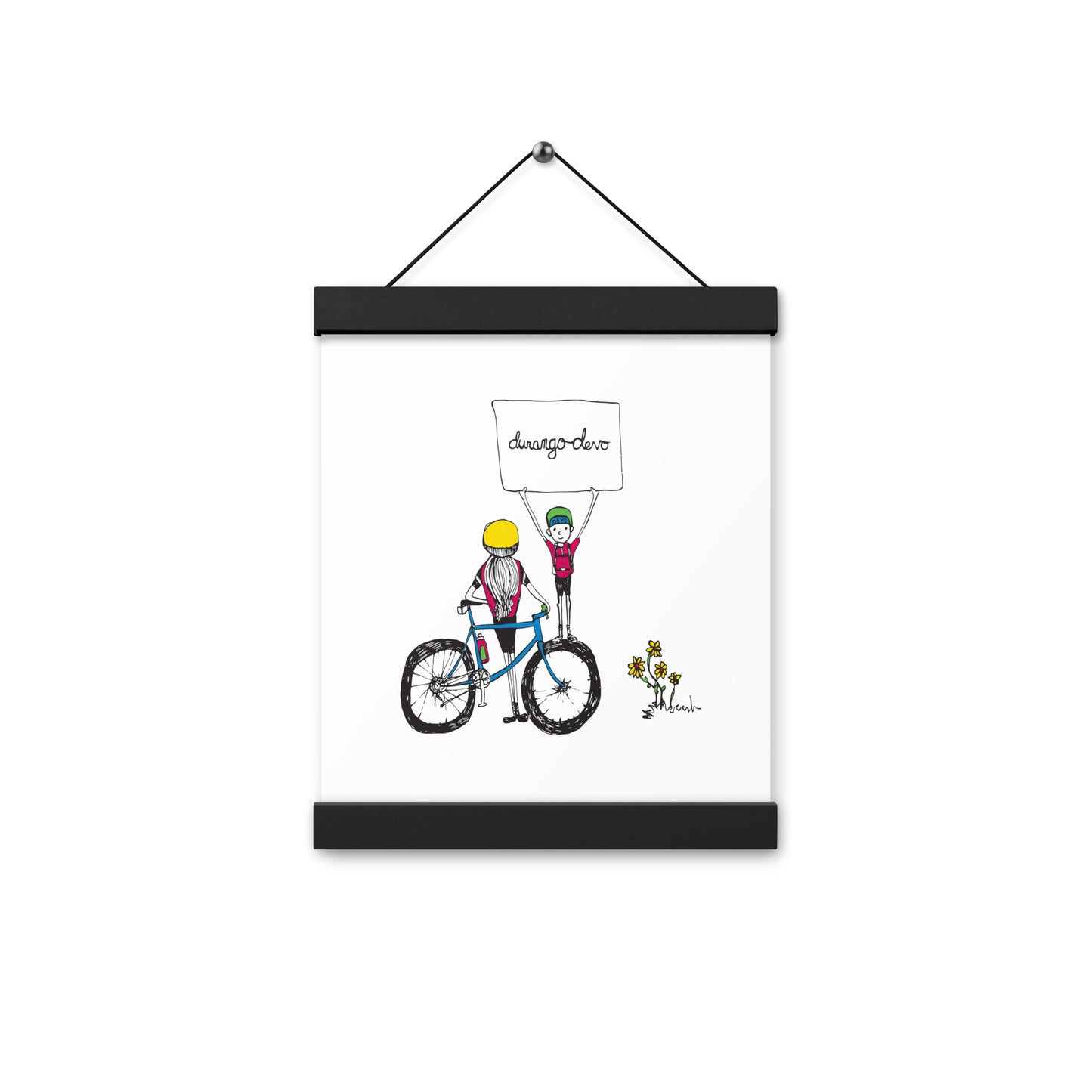 Jon Bailey Devo Kids Illustration Poster with Hanger