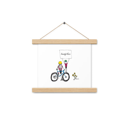 Jon Bailey Devo Kids Illustration Poster with Hanger