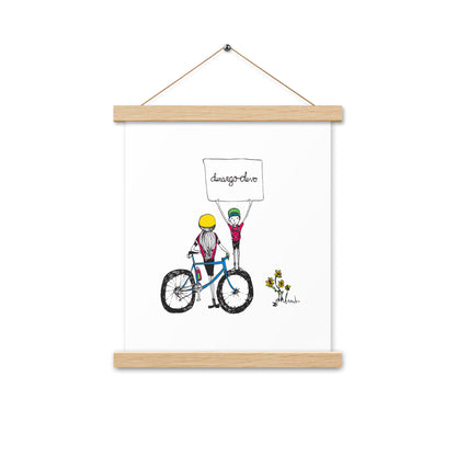 Jon Bailey Devo Kids Illustration Poster with Hanger