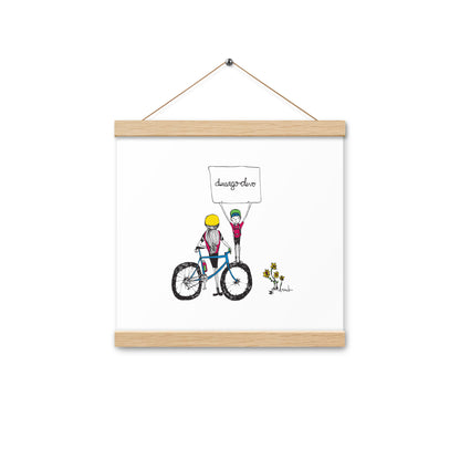 Jon Bailey Devo Kids Illustration Poster with Hanger