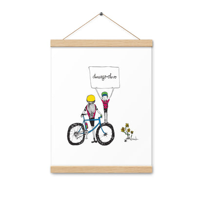 Jon Bailey Devo Kids Illustration Poster with Hanger