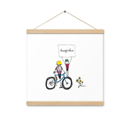 Jon Bailey Devo Kids Illustration Poster with Hanger