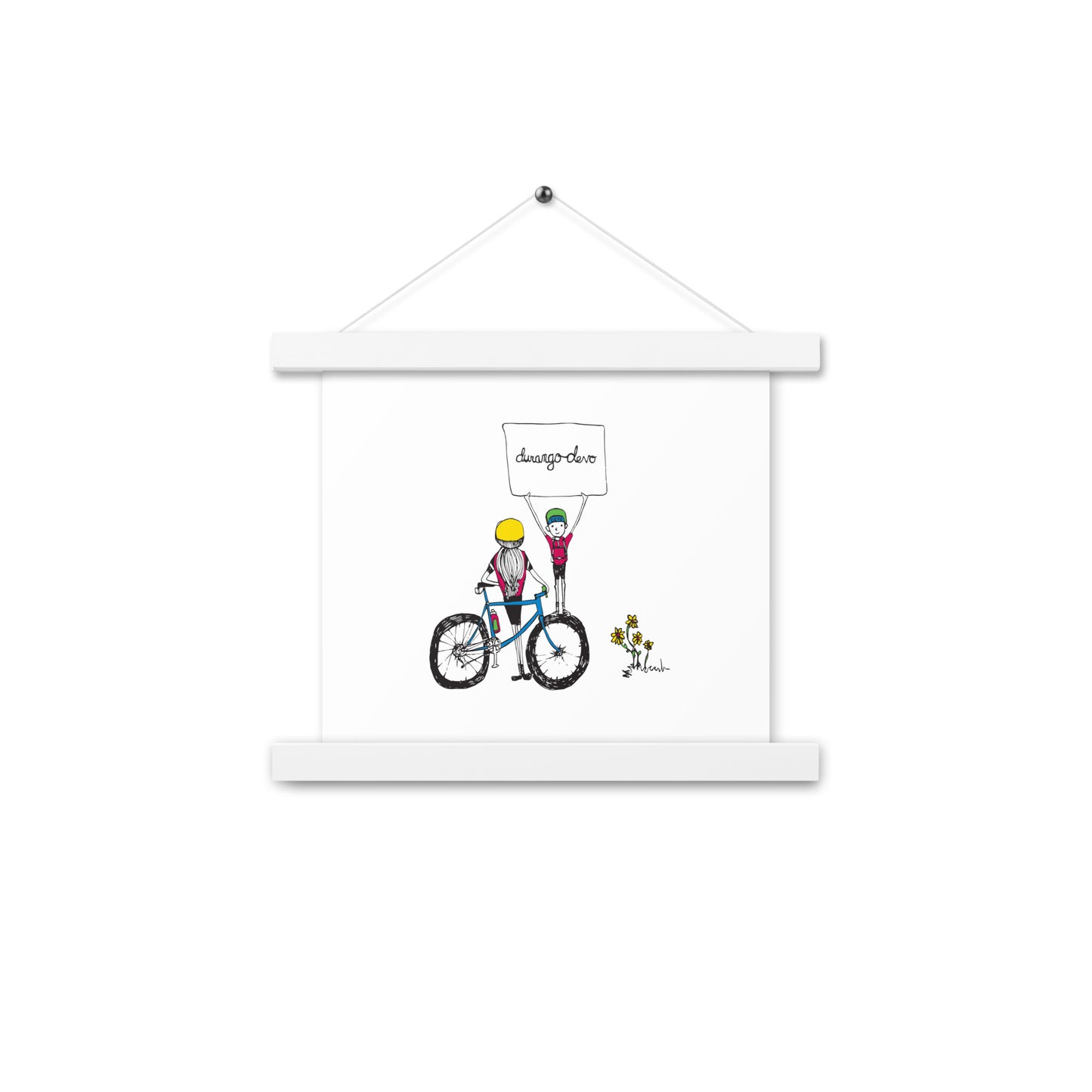 Jon Bailey Devo Kids Illustration Poster with Hanger