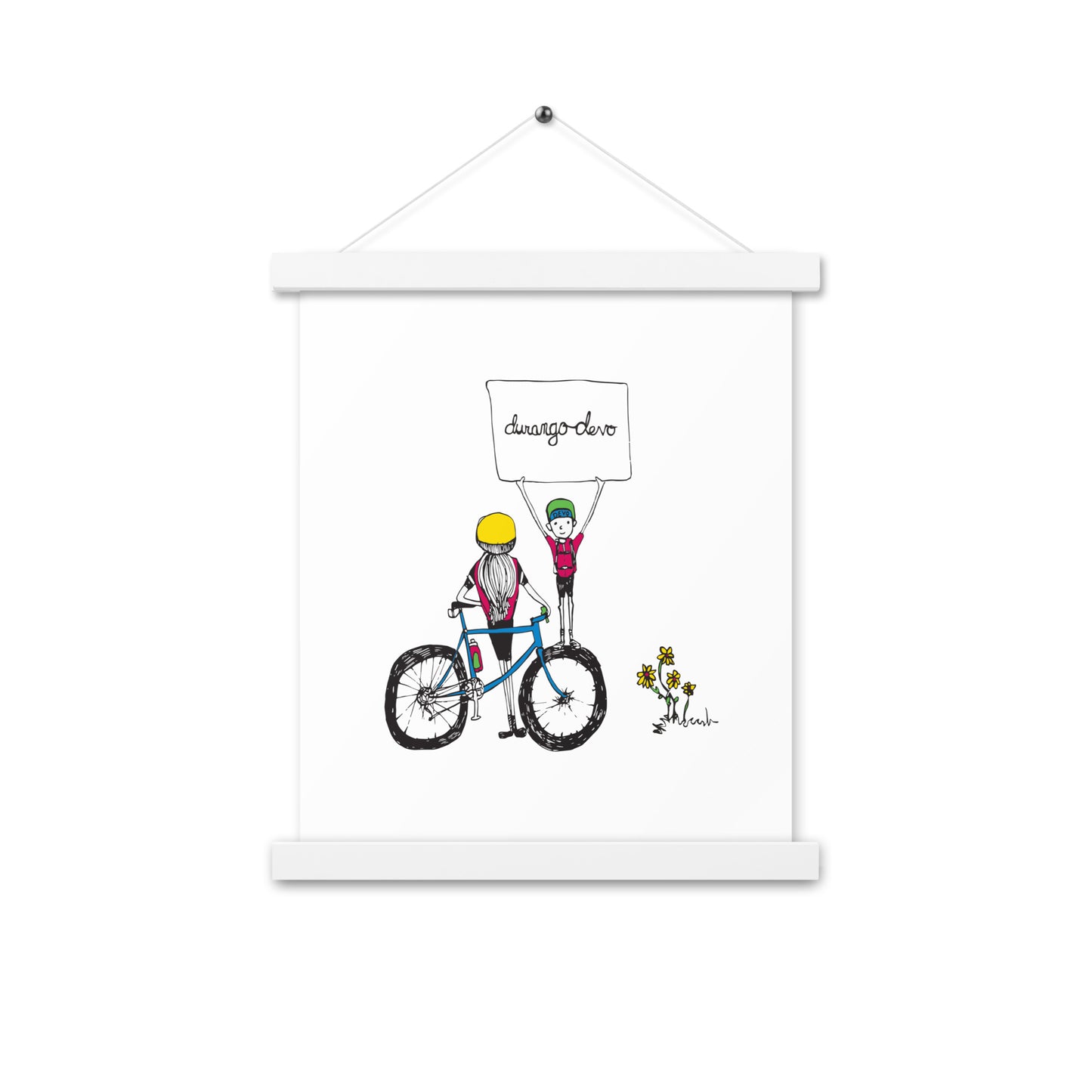 Jon Bailey Devo Kids Illustration Poster with Hanger