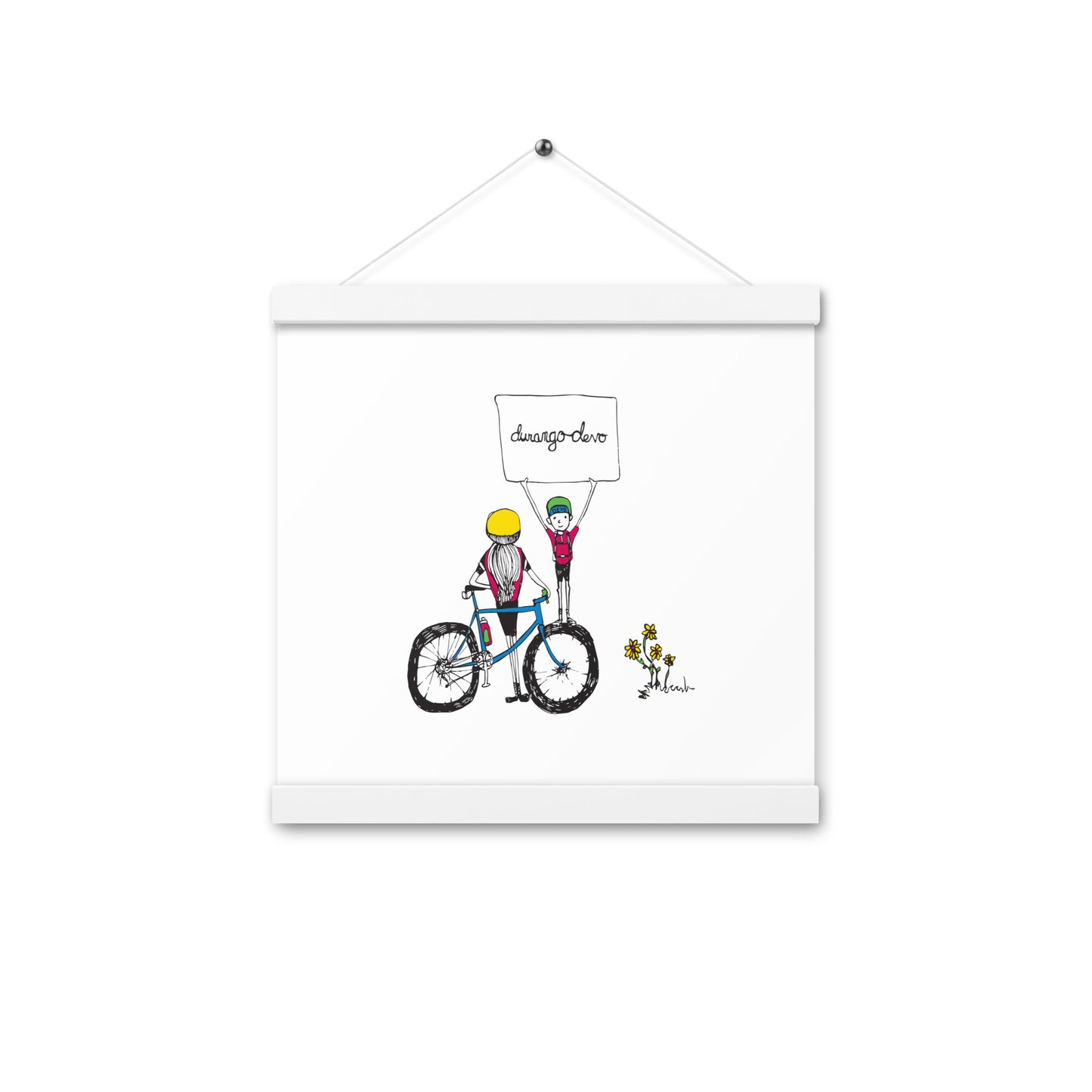 Jon Bailey Devo Kids Illustration Poster with Hanger