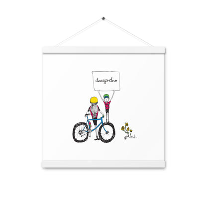 Jon Bailey Devo Kids Illustration Poster with Hanger