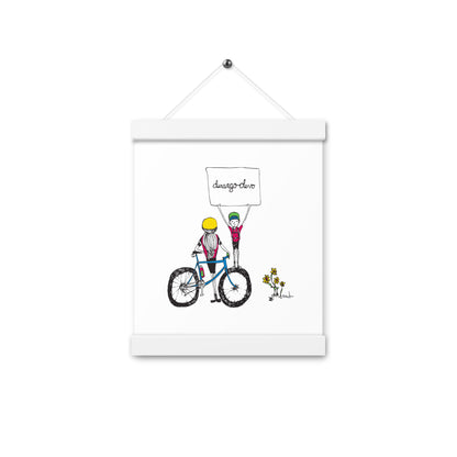 Jon Bailey Devo Kids Illustration Poster with Hanger