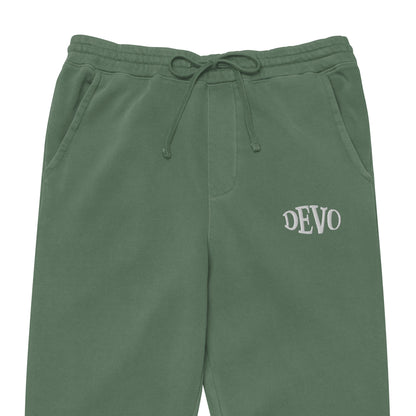 Devo Embroidered Unisex Premium pigment-dyed sweatpants