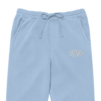 Devo Embroidered Unisex Premium pigment-dyed sweatpants