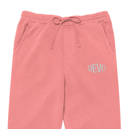 Devo Embroidered Unisex Premium pigment-dyed sweatpants