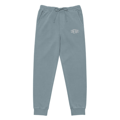 Devo Embroidered Unisex Premium pigment-dyed sweatpants