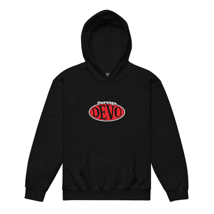 Devo LogoYouth heavy blend hoodie